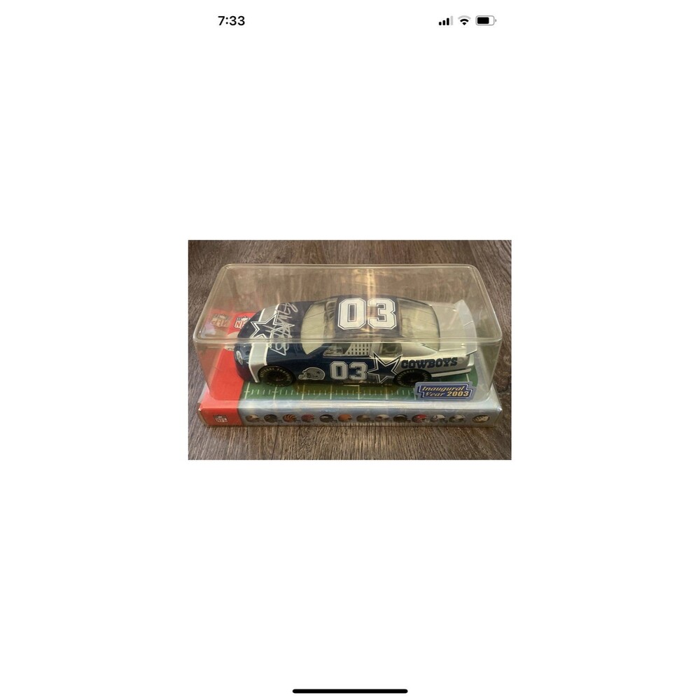 Dallas Cowboys  2003 1/24 Scale Action Stock Car  Inaugural Signed